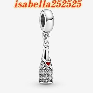 Pandora Sparkling Wine Bottle Dangle Charm|Pendant